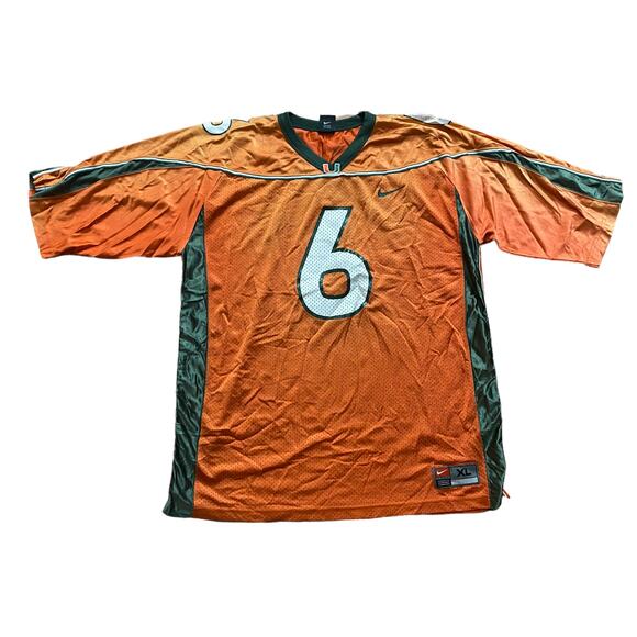 Nike Other - Nike University of Miami #6 jersey XL